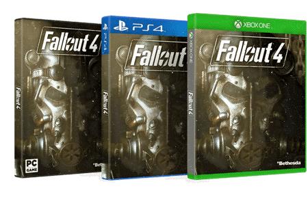 Box delle varie versioni di Fallout 4