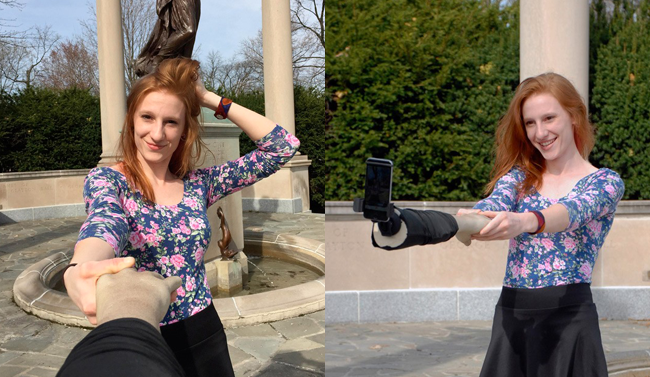 Ecco il braccio finto per farsi i selfie e non sembrare sole Selfie Arm