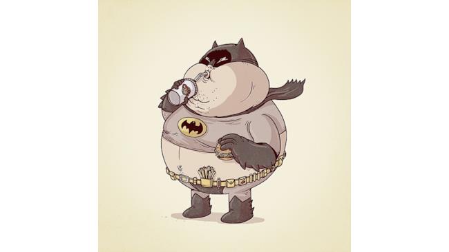 Batman in versione obesa