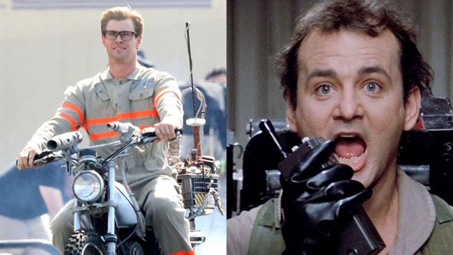 Prima foto di Chris Hemsworth sul set del reboot di Ghostbusters Chris Hemsworth e Bill Murray, Acchiappafantasmi