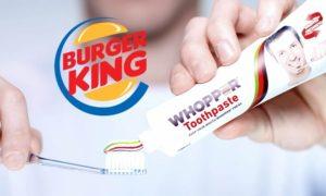 Arriva il dentifricio Whopper firmato Burger King