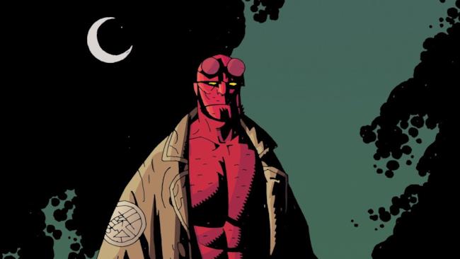 Hellboy in un'immagine dal fumetto Hellboy è pronto a combattere mostri