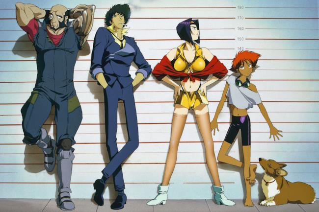 Cowboy Bebop I protagonisti dell'anime Cowboy Bebop in posa.