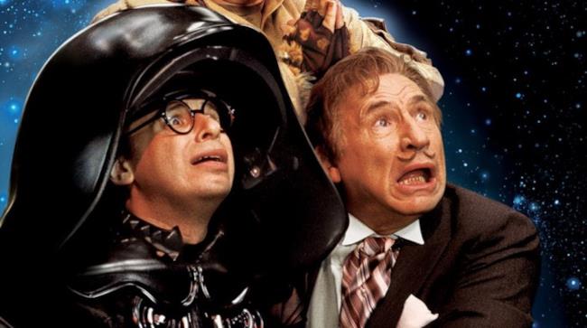 Rick Moranis e Mel Brooks per Balle Spaziali Una delle cover del primo Balle Spaziali