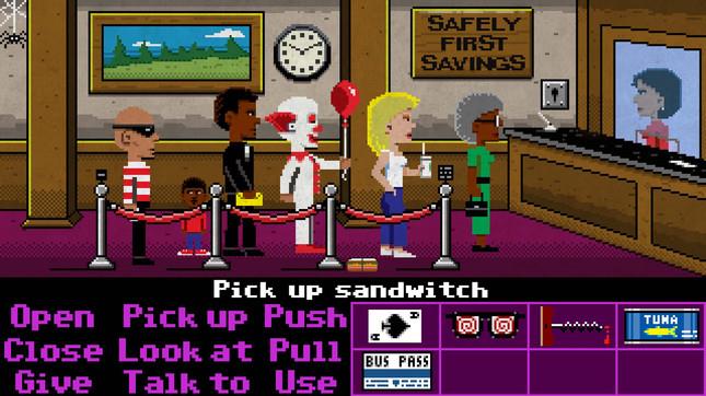 I creatori di Monkey Island lanciano su Kickstarter un nuovo, potenziale, erede dei punta e clicca Schermata del gioco Thimbleweed Park