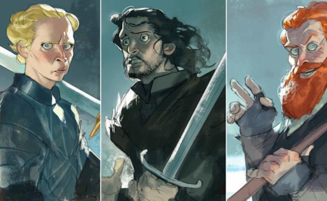 Un'illustrazione dei personaggi della serie TV