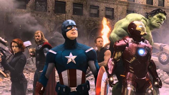 The Avengers Gli Avengers in una scena dell'omonimo film.