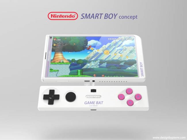 Concep art per Nintendo Smart Boy e il Game Bat associato