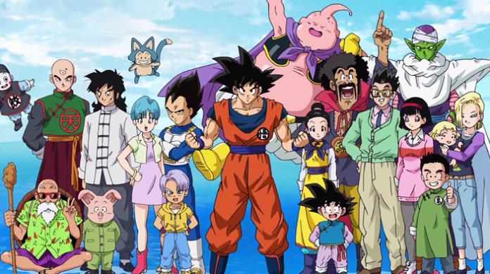 La foto di alcuni personaggi di Dragon Ball