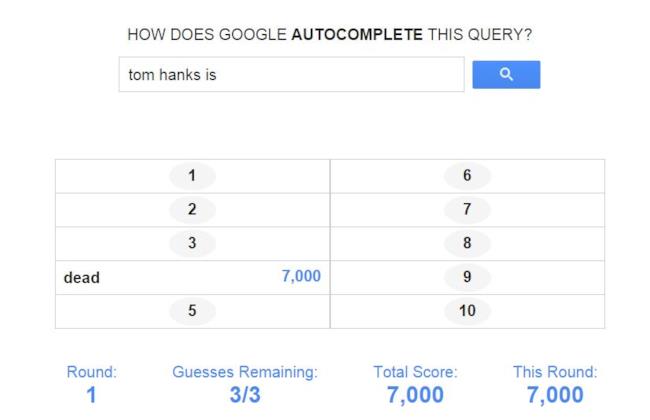 Google Feud fa una domanda su Tom Hanks
