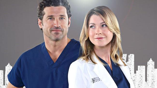 Meredith Grey e Derek Shepherd in Grey's Anatomy
