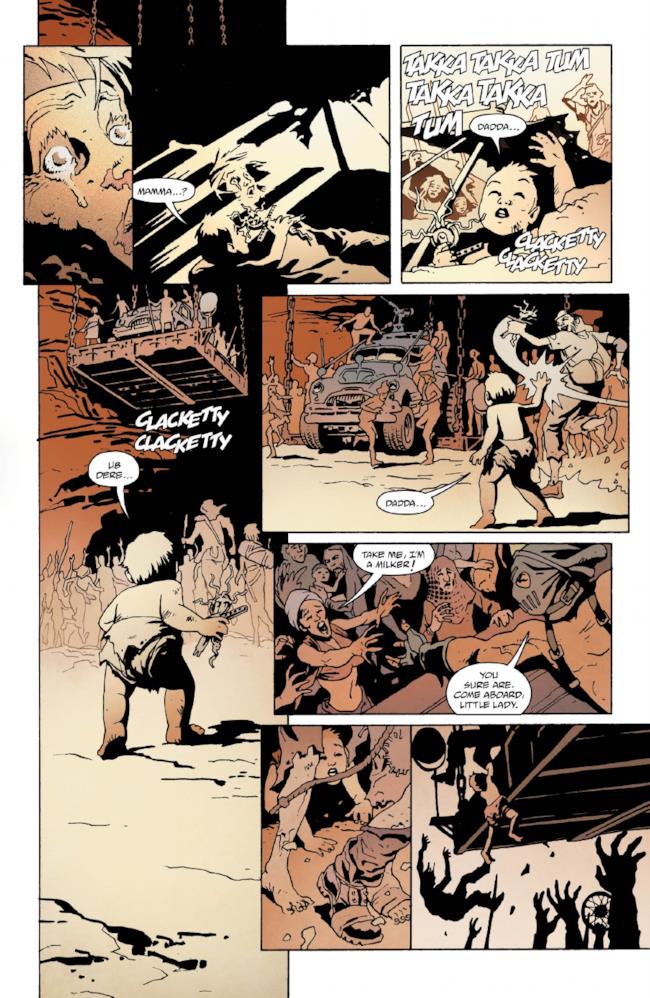 Pagina 4 del fumetto su Mad Max: Fury Road