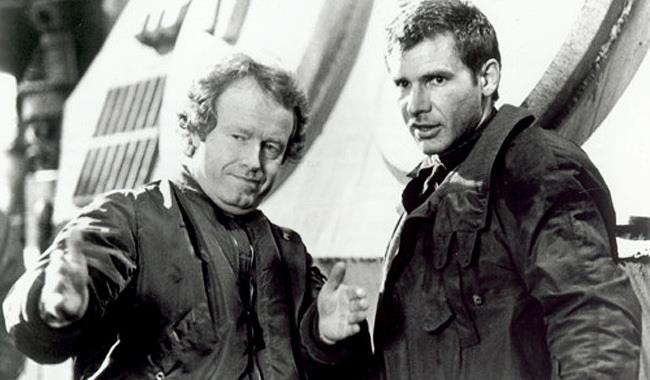 Ridley Scott potrebbe dirigere Blade Runner 2, dopo tutto Ridley Scott e Harrison Ford sul set di Blade Runner 2