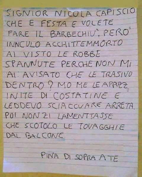 Immagini divertenti per WhatsApp - Un biglietto sgrammaticato