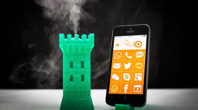 iScent è il vaporizzatore per cellulari iScent sostituisce la suoneria del cellulare con un profumo