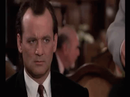 Gif di Bill Murray stupito