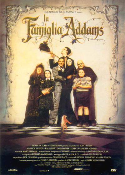 La locandina de La famiglia Addams