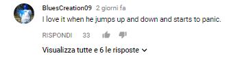 Uno dei commenti al video del ragazzino bloccato in ascensore