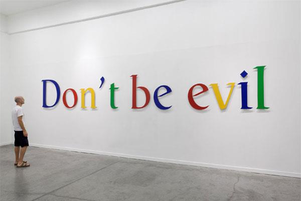Il motto 'Don't Be Evil' è stato rimosso dal Codice di Condotta Google