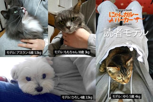 Esempi d'uso della felpa con tasca per animali