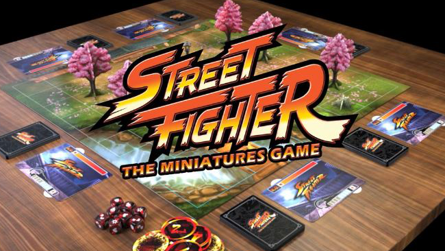 Street Fighter diventa un gioco da tavolo finanziato su Kickstarter Il gioco da tavolo di Street Fighter allestito