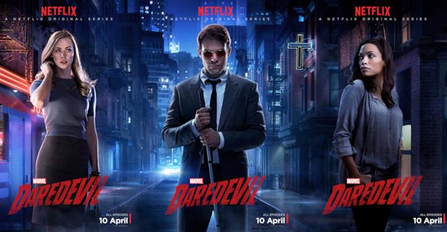 Karen, Matt e Claire sui poster promozionali di Daredevil