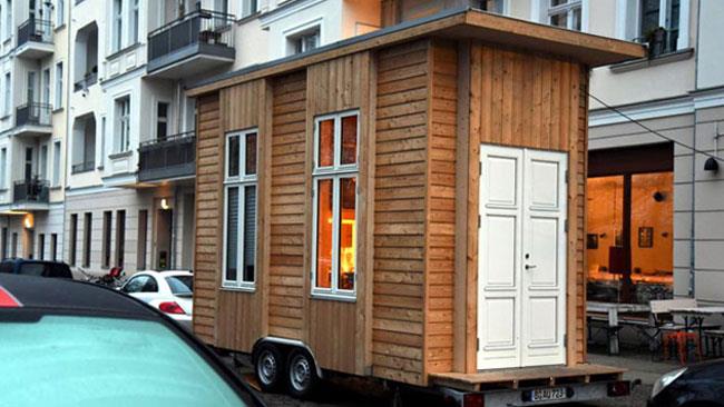 A Berlino si potranno affittare delle minicase Una delle minicase affittabili a Berlino