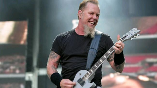 James Hetfield sul palco La foto di James Hetfield