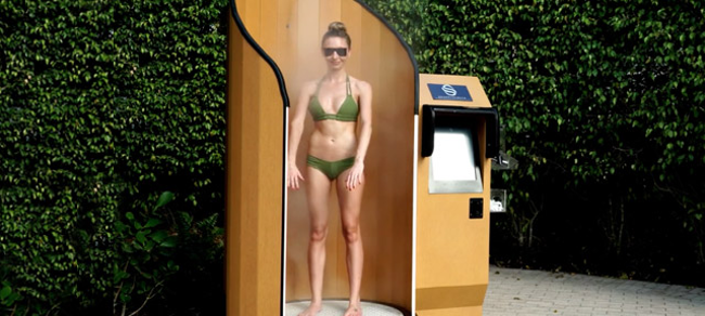 SnappyScreen vi risparmia la fatica di spalmare la crema solare Un'immagine pubblicitaria di SnappyScreen