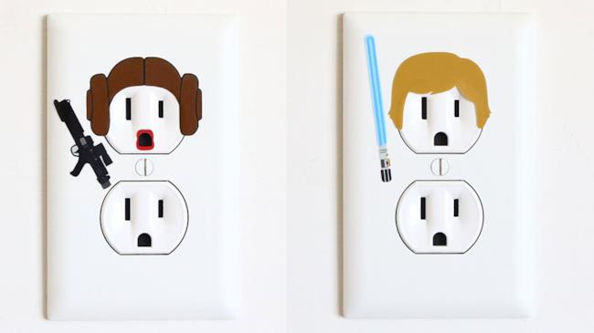 Gli sticker di Star Wars Simpatici, vero?