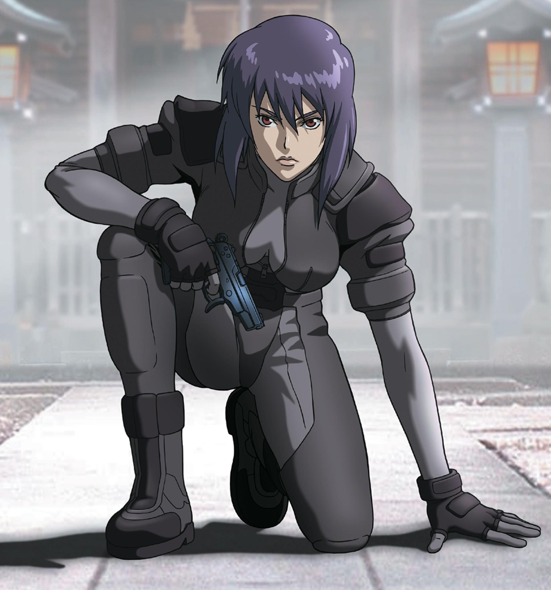 Motoko Kusanagi nell'anime di Ghost in the Shell