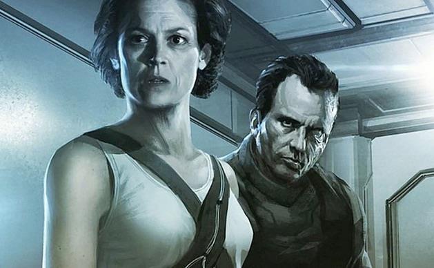 Sketch di Neil Blomkamp con Ripley e il Caporale Hicks
