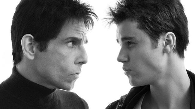 Ben Stiller e Justien Bieber in posa Blue Steel