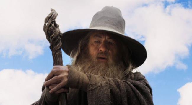 Gandalf della saga cinematografica. Una scena della trilogia de Il Signore degli Anelli
