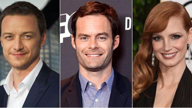James McAvoy, Bill Hader e Jessica Chastain I nuovi membri del cast di IT - Secondo capitolo