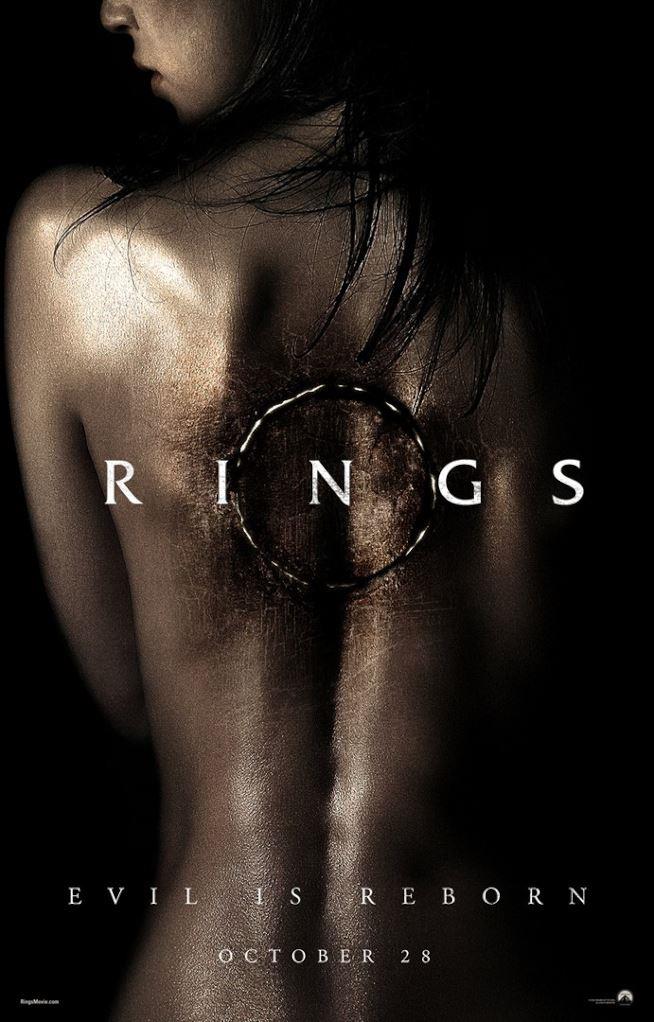 Locandina del prossimo Rings con donna di schiena