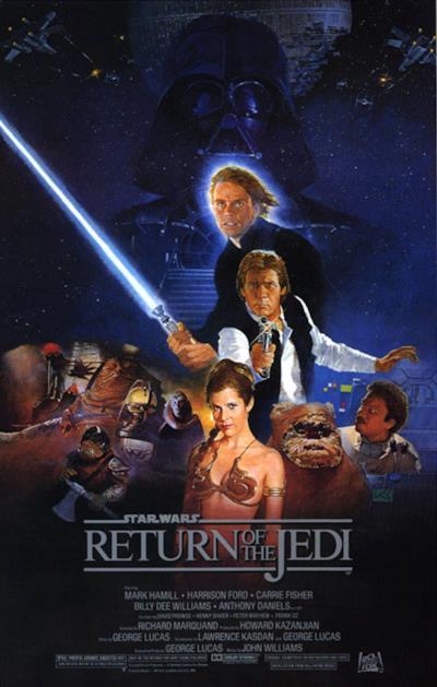 La locandina de Il ritorno dello Jedi