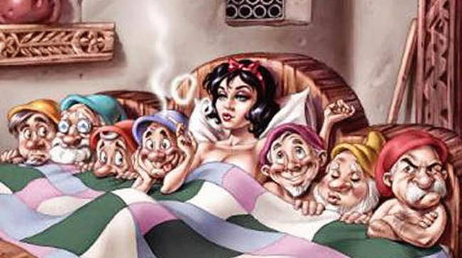 Biancaneve e i sette nani e gli effetti della cocaina I 7 nani e l'effetto della cocaina