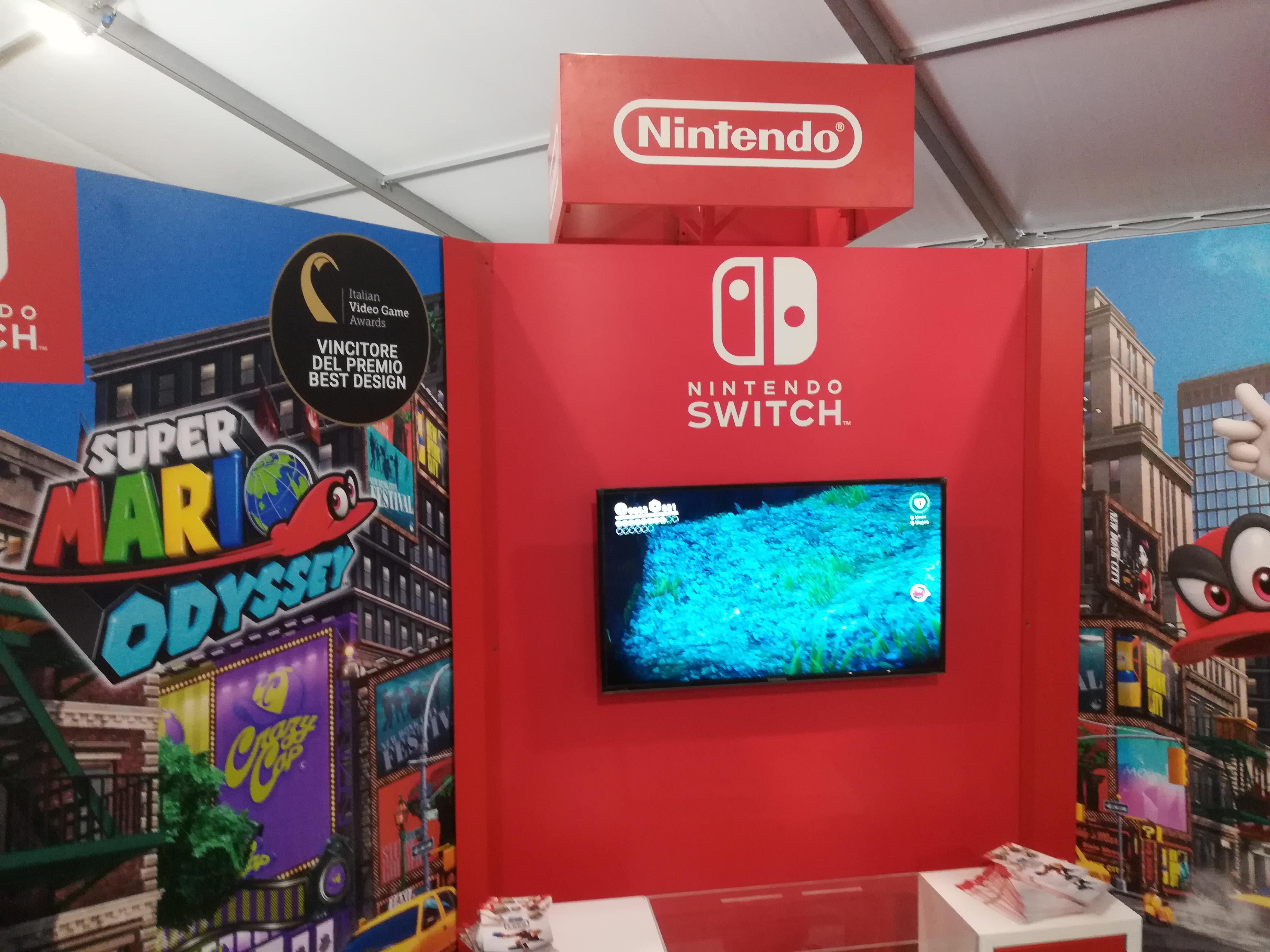 Lo stand di Nintendo a Etna Comics