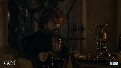 Una scena della serie televisiva Game of Thrones.