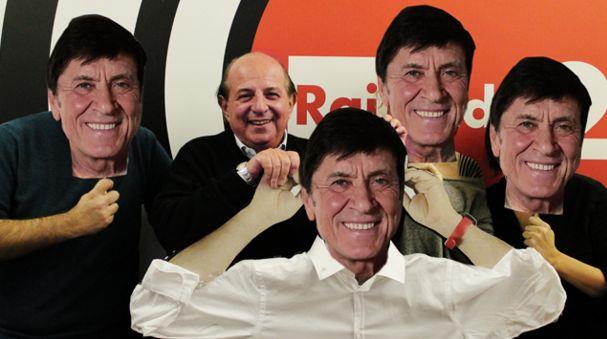 Giancarlo Magalli e la foto con i finti Gianni Morandi