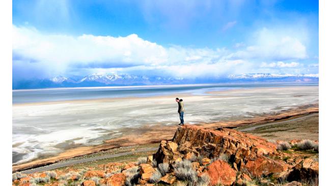 Immagine dell'Antelope Island in USA