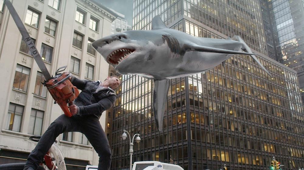 Una scena da Sharknado