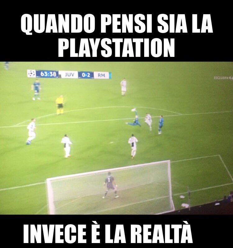 Meme divertente sulla rovesciata di Cristiano Ronaldo