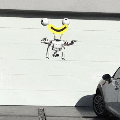 La gif del drone strano