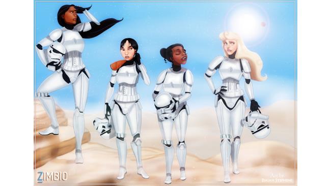 Le Principesse Disney nel ruolo di Stormtroopers