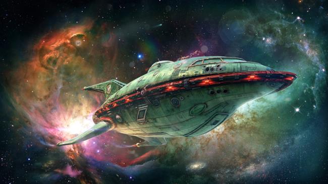 Immagine realistica della navetta Planet Express