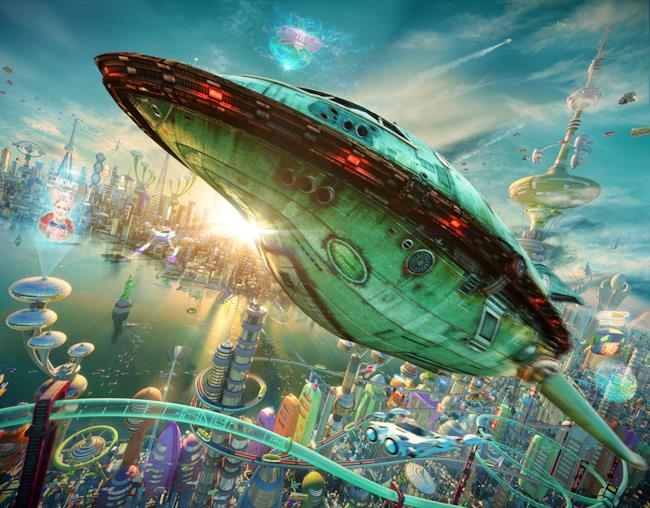 navetta Planet Express renderizzata