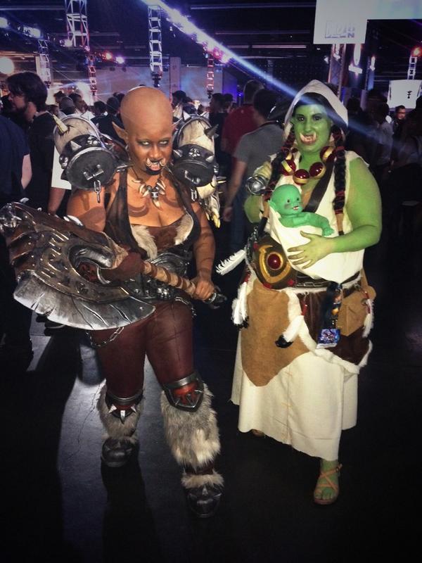 Cosplayer di Warcraft: Orchi