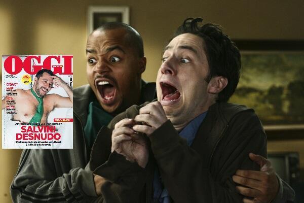 meme di Matteo Salvini con i personaggio di Scrubs